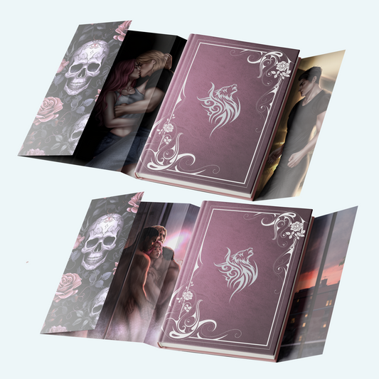 BWA HARDCOVER SET - Gorgeous hardcover duology with reversible dustjackets of complete Alpha Wolf Academy series SIGNED