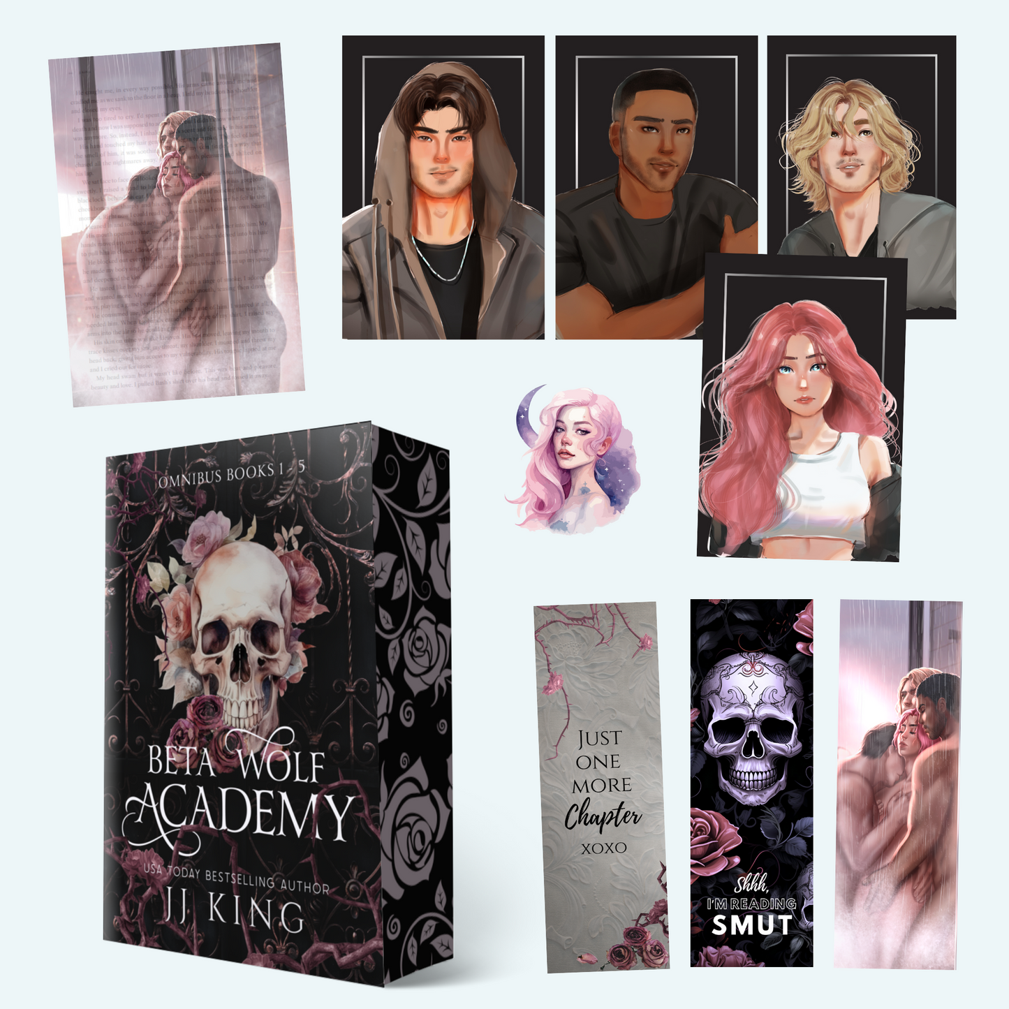 BWA PAPERBACK BOOK BOX - Gorgeous paperback omnibus of complete Beta Wolf Academy series SIGNED