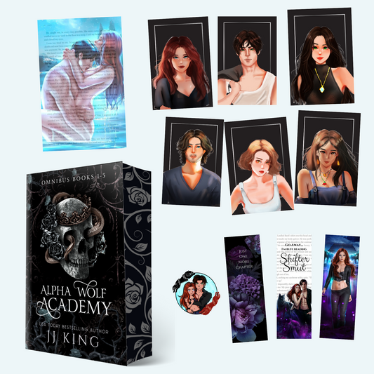 AWA PAPERBACK BOOK BOX - Stunning omnibus paperback of complete Alpha Wolf Academy series SIGNED