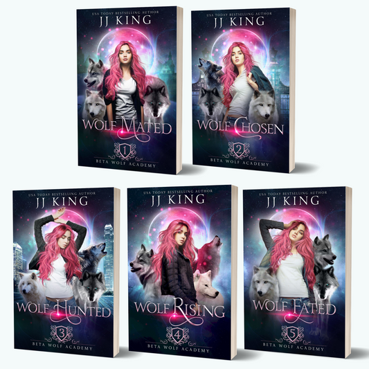 Beta Wolf Academy complete original paperbacks SIGNED